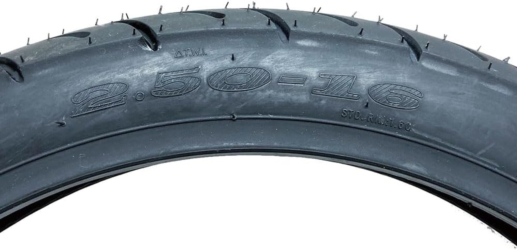 Set of 2 Tires 2.50-16 (P83) Front/Rear Motorcycle Sport Street Performance Tread