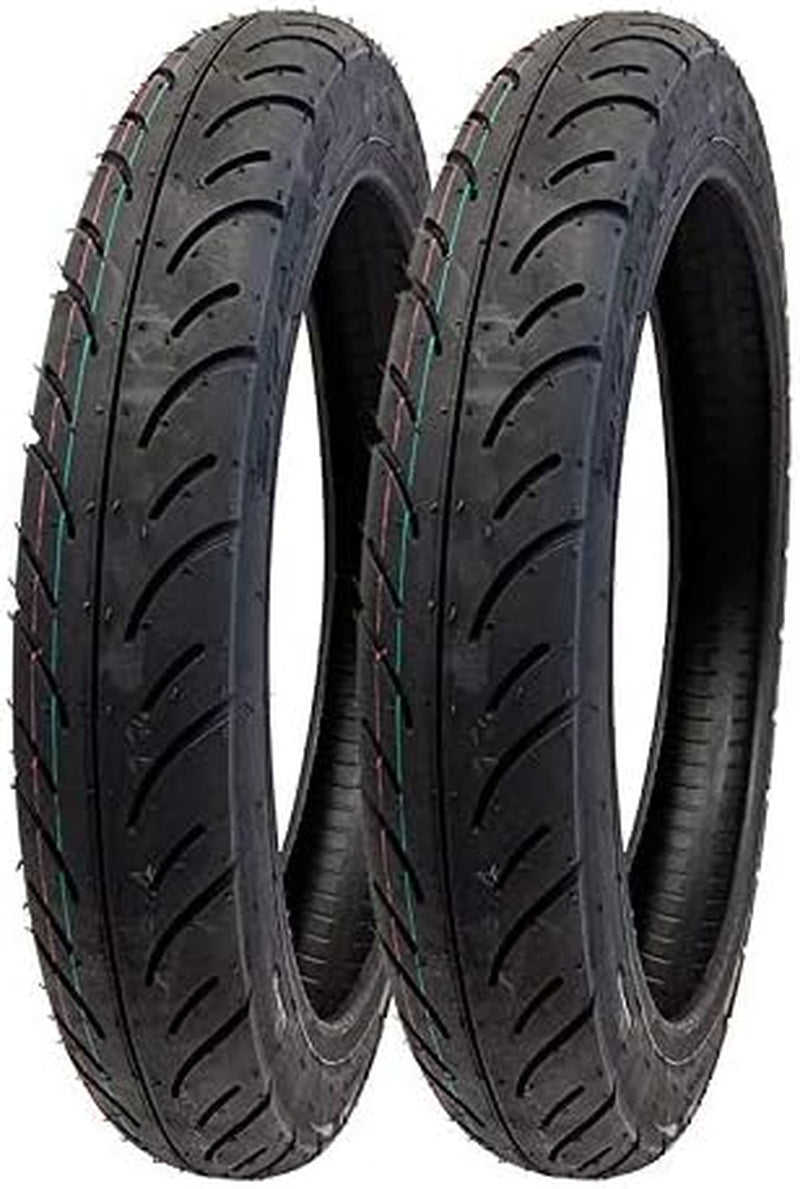 Set of 2 Tires 2.50-16 (P83) Front/Rear Motorcycle Sport Street Performance Tread